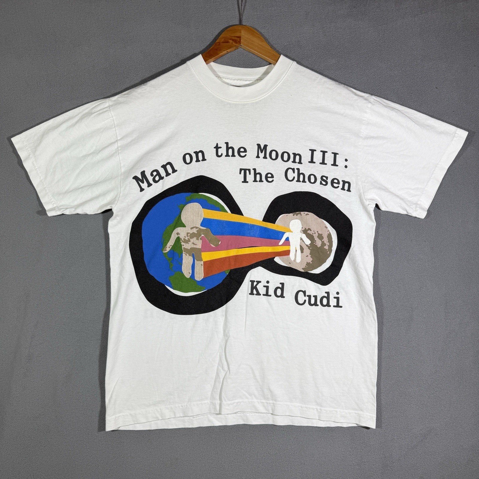 KID CUDI T-shirt Men’s Medium Man on the Moon III: The Chosen White CPFM Heaven