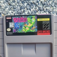 Bronkie The Bronchiasaurus SNES Super Nintendo Cart Only Authentic Tested RARE
