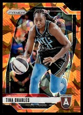2024-25 Panini Prizm WNBA Orange Ice Tina Charles Atlanta Dream #36