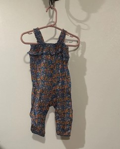 Adorable 🔥 Fodie Fleurs Jumpsuit Blue Orange By Arsene & Les Pipelettes 6...