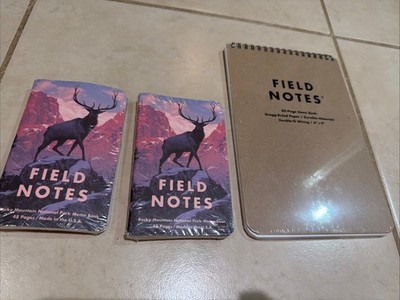 Field Note Steno Pad,  Pages - 6'' x 9'' & 9 ea-Rocky Mountain 48 pg Memo Books