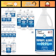 99 Isopropyl Alcohol - USP Grade IPA - 4 Pack 33.8 fl oz - High Purity Cleaning