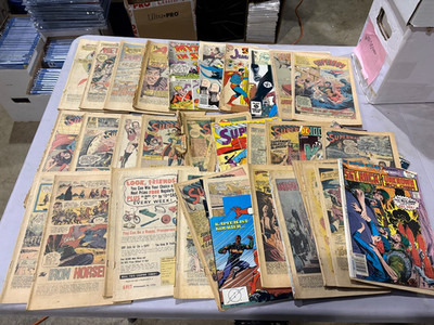 Lot (60) COVERLESS Silver Bronze Age Marvel and DC. Beaters, Bits and Pieces etc
