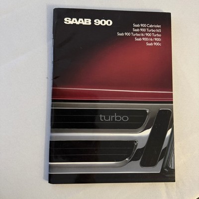 Vintage Saab 900 Car Sales Brochure Catalog 900 Cabriolet 900 Turbo 16S DUTCH