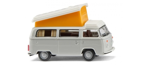 Wiking 031808, VW Volkswagen T2B Campingbus, Lichtgrau, Neu, Ovp, 10/26-image
