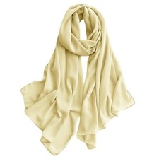 Chiffon Hijab for Women Sheer Shawl and Beige-yellow Chiffon Hijab Shawl Wraps
