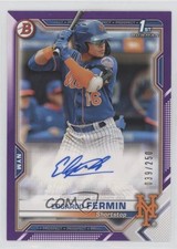 2021 Bowman Paper Prospect Purple Border /250 Edgardo Fermin #PAPR-EF Auto 18gt