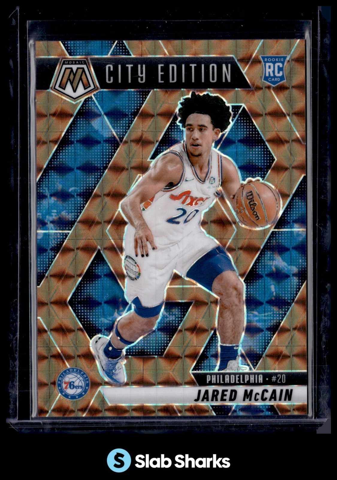 2024 PANINI MOSAIC #277 JARED MCCAIN BRONZE CITY EDITION RC ROOKIE /75