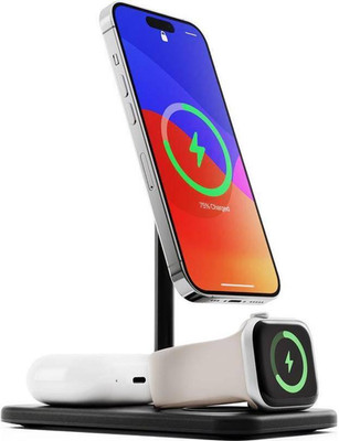 Twelve South HiRise Ladestation Ladegerät Zubehör Mobiltelefone 3 Geräte Schwarz