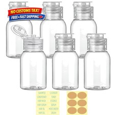 Travel Bottles for Toiletries 6 Pack 2.2oz Leak Proof Containers