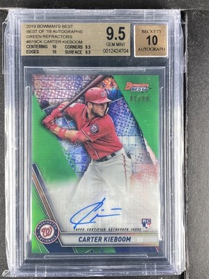 Kieboom, Carter - 2019 Bowmans Best - Autograph - 81/99 - BGS 9.5