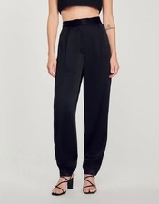 SANDRO Embellished Detail Satin Trousers SFPP...