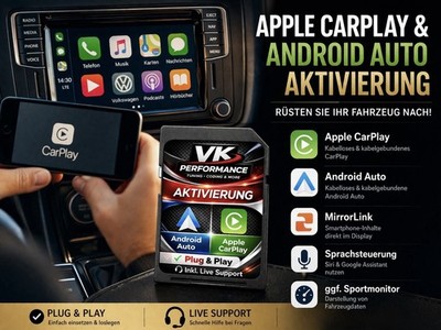  APPLE CARPLAY, ANDROID AUTO FREISCHALTUNG VW | SEAT | ŠKODA MIB2 