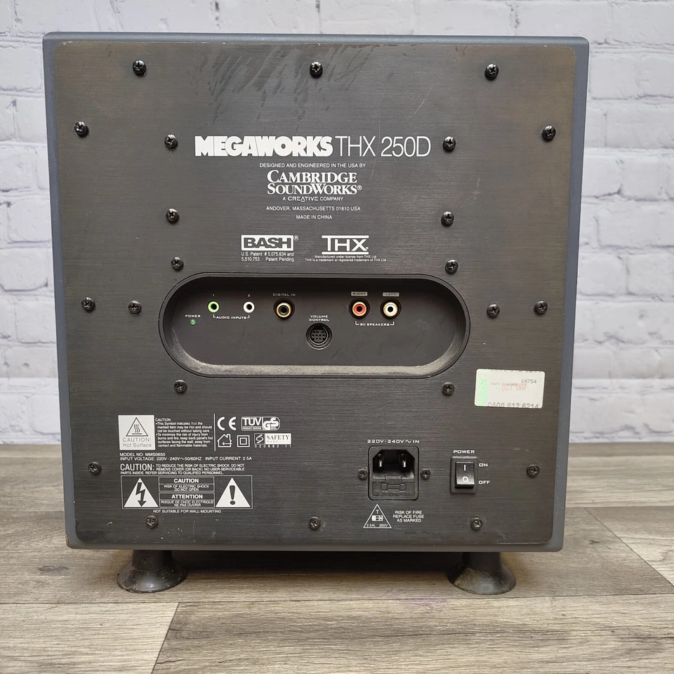 CAMBRIDGE SOUNDWORKS Megaworks THX 250D Subwoofer Powerful 150 Watts (RMS) - Image 3 of 4