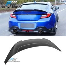 Fits 22-25 Subaru BRZ & Toyota GR86 V Style Matte Black Trunk Spoiler Lip ABS