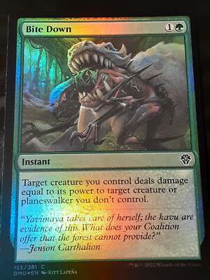 Bite Down FOIL , Dominaria United ,Near Mint ,MTG,FREE SHIPPING