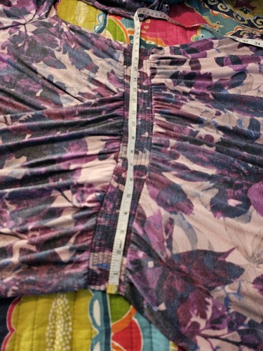 Lularoe Purple Print Dress Elastic Waist Long Sleeves Size 2x EUC - Picture 12 of 13