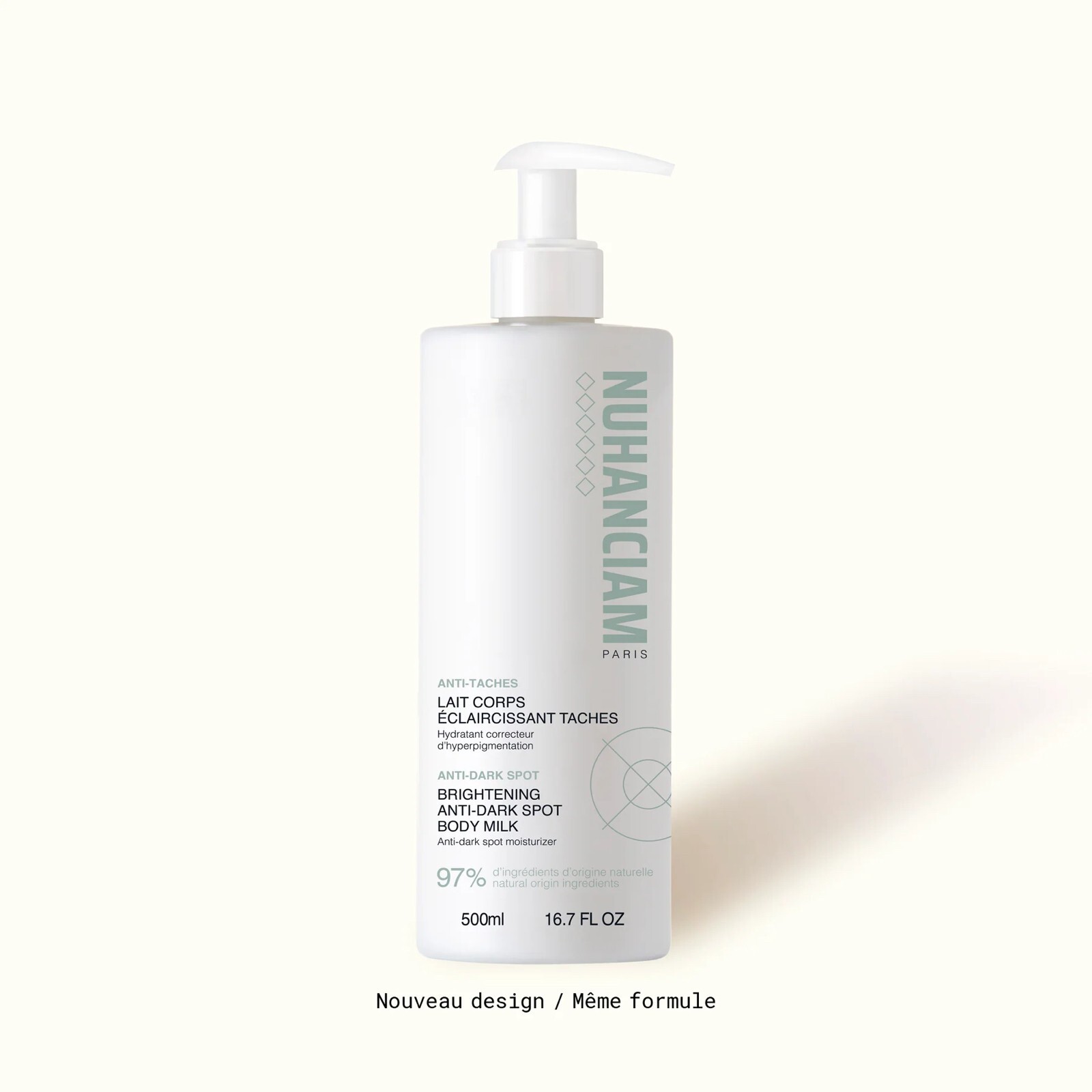 Lait ultra éclaircissant Nuhanciam anti imperfection 500ML pour votre routine beauté quotidienne