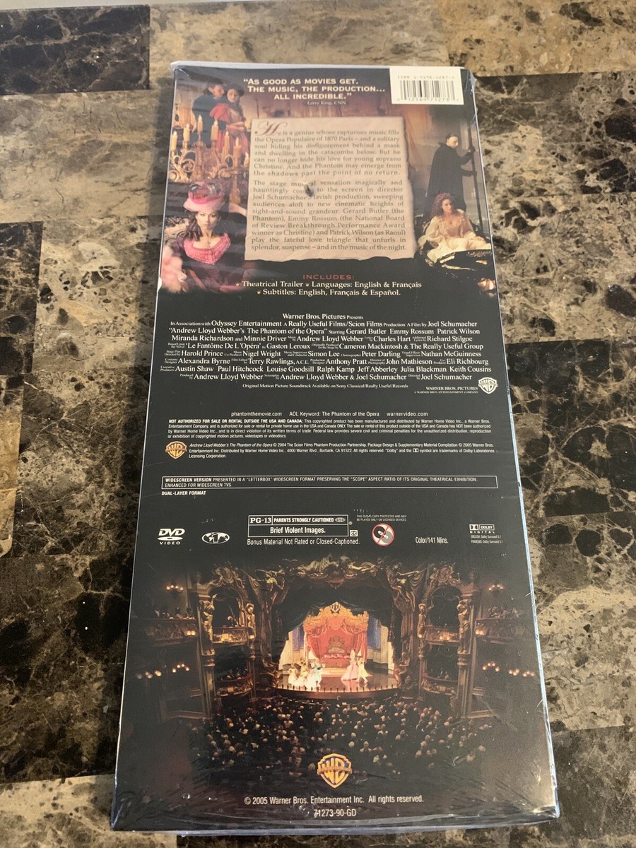 The Phantom of The Opera DVD [ WideScreen Edition] SEALED