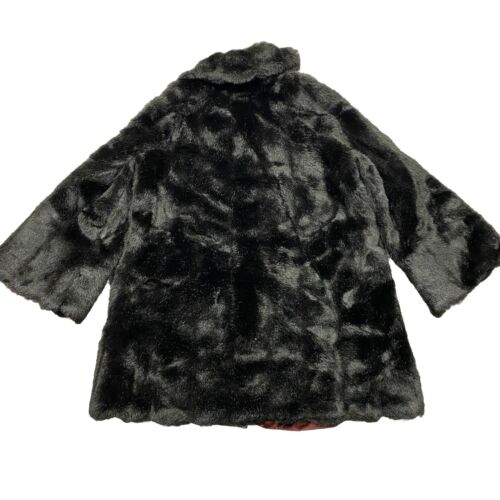 Vintage Sears Fashions Jacket Women’s 16 fur Mob Wife elegant classic Retro Coat - Picture 2 of 16