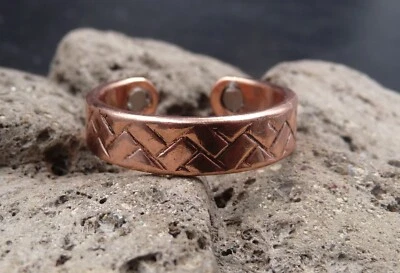 Bague en cuivre avec aimants Anti-Douleurs Arthrose Rhumatisme - Photo 1/4