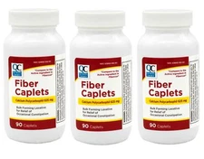 Quality Choice Fiber Therapy Caplets, 90 Count - 3 Pack