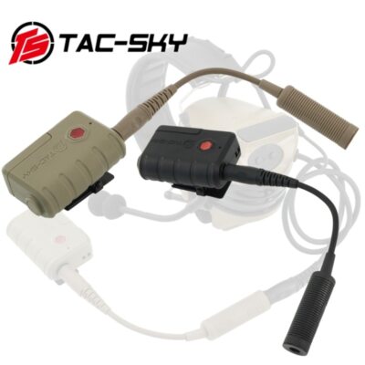 TS TAC-SKY Taktisches Headset Bluetooth PTT Adapter Kompatibel für COMTA/SORDI