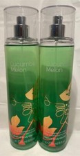 Bath  Body Works 8 oz. CUCUMBER MELON Fine Fragrance Body Mist x 2 NEW