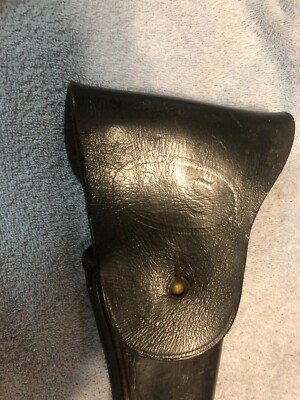 US ARMY MILITARY BOLEN LEA PROD 7791466 BLACK LEATHER 1911 HOLSTER