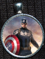 Captain America Avengers Superhero Comic Disney Gift Pendant Necklace Jewelry