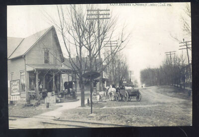 CENTRE HALL PENNSYLVANIA DOWNTOWN STREET SCENE CENTER HALL POSTCARD COPY