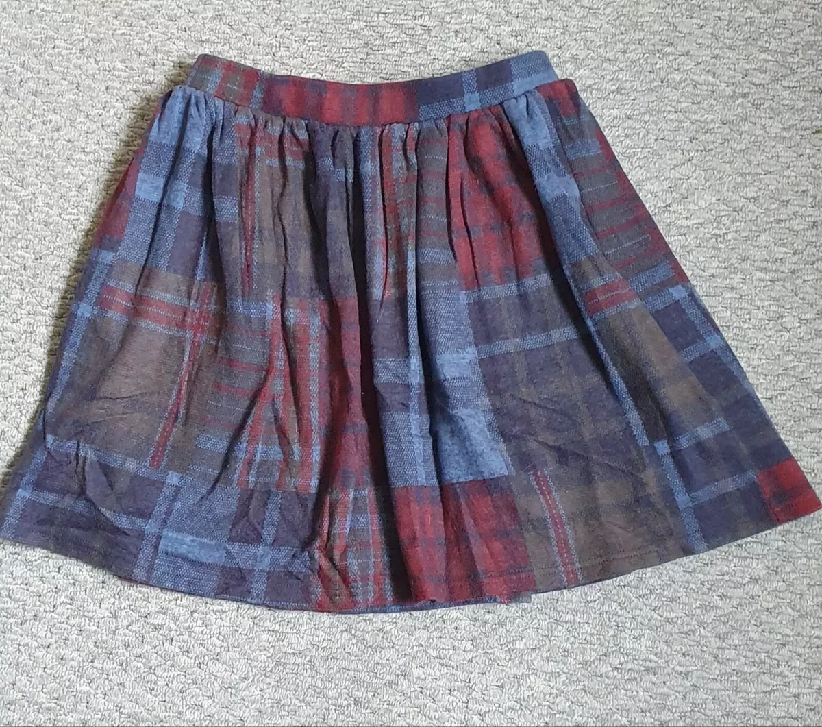 Grey plaid skirt topshop cheap