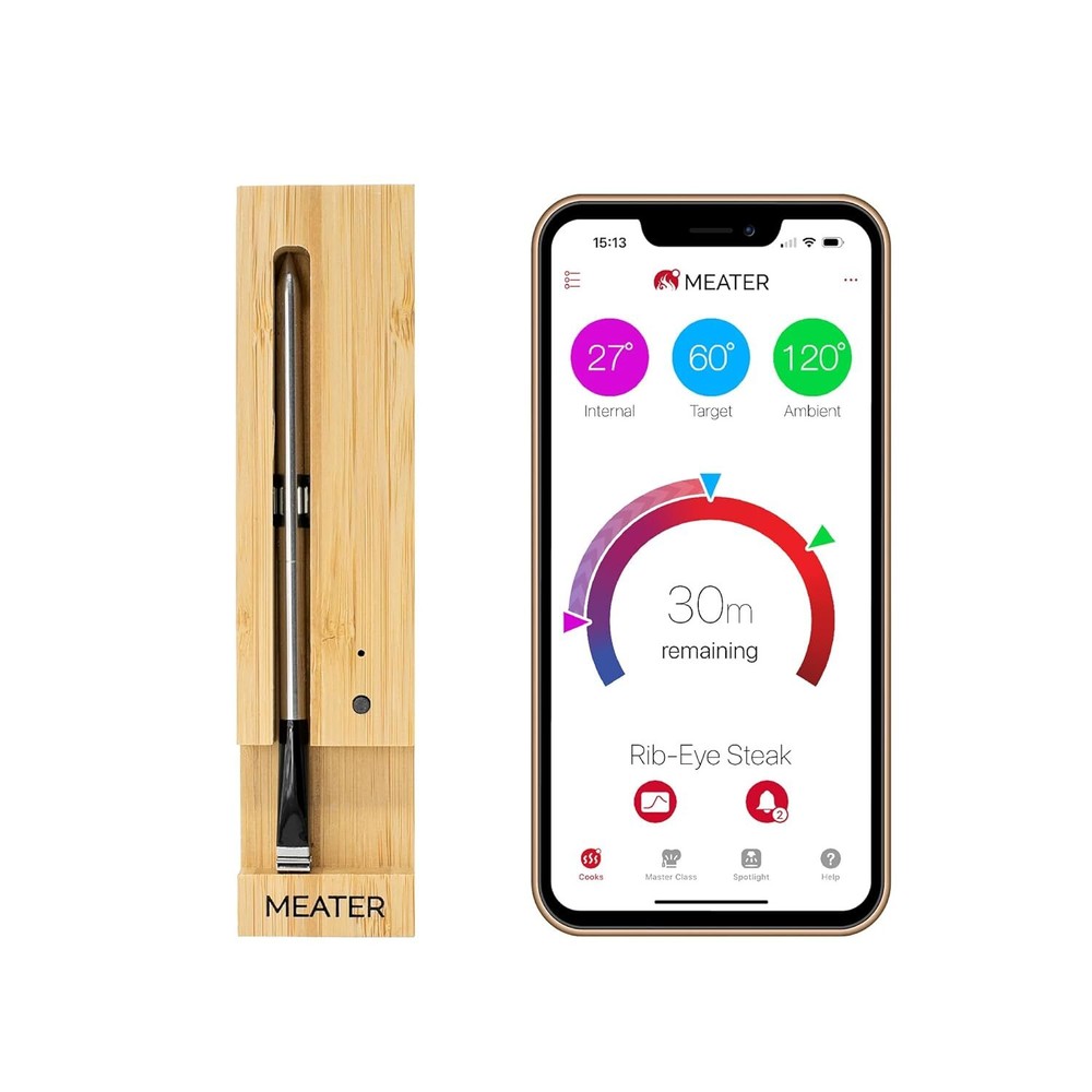 Wireless Meat Thermometer Oven Smoker Grill BBQ Bluetooth Digital Connectivity