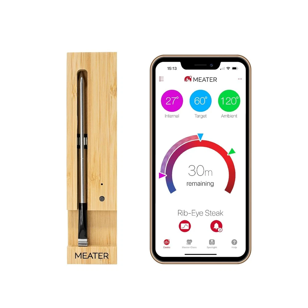 Wireless Meat Thermometer Oven Smoker Grill BBQ Bluetooth Digital Connectivity