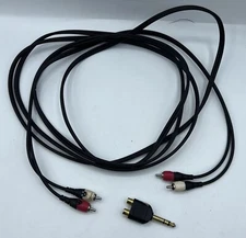 STEREN 5 RCA Component video plus stereo audio cable HDTV  - Black Jacket 76”