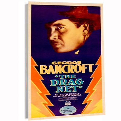 1928 The Drag Net (Paramount) Movie Poster or Canvas Art Print