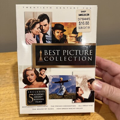 BEST PICTURE Collect 5 Movie Set 20th Century Fox Sound of Music All About Eve