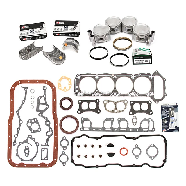 Juego completo de juntas cojinetes de pistones para camioneta Nissan 83-88 D21 Pathfinder 2,4 L Z24 Foto 2 de 4