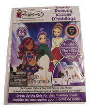 NEW Colorforms Dress-Up Runway Set For Fashion Show, 17 x 22 inch , 65 pieces