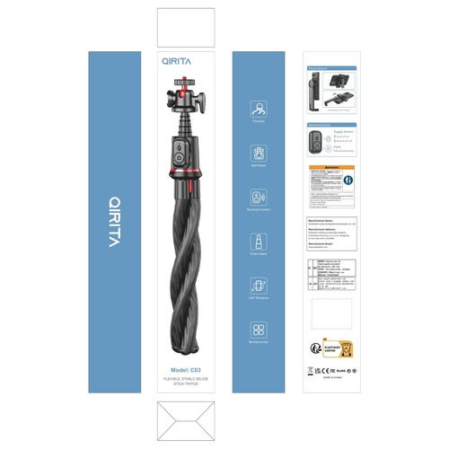 Tripod for iPhone, Flexible Camera Tripod Extendable Cell Phone Tripod Stand ... - Picture 10 of 10