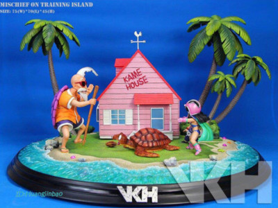 VKH MRC Kame House Statue Dragon Ball Master Roshi Chichi GOKU In