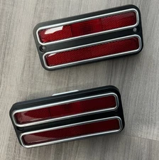 1968-1972 Chevy GMC Truck Red Sided Marker Lights Turn Signals Lens
