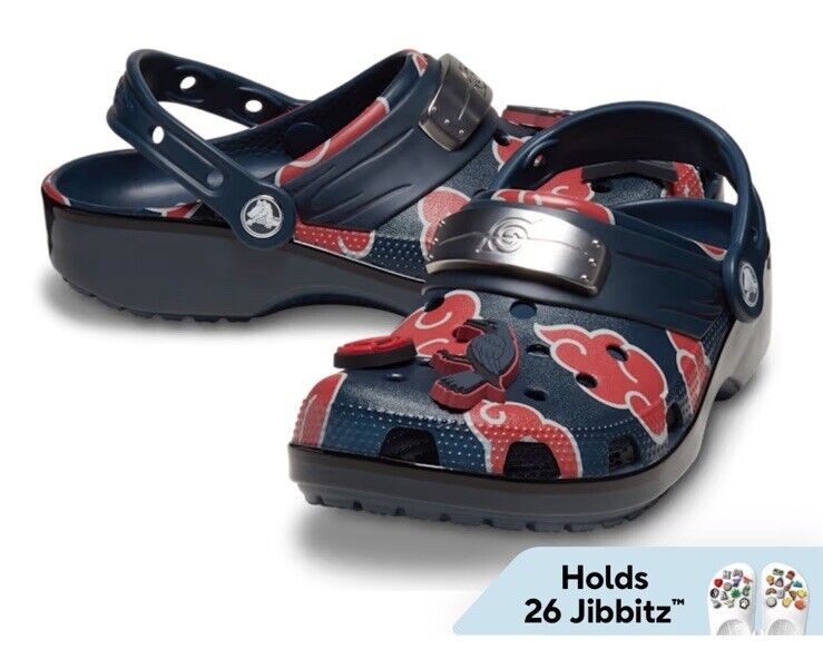 New Crocs Naruto Shippuden x Classic Clog 'Itachi' Mens Size New Crocs Naruto Shippuden x Classic Clog 'Itachi' Mens Size