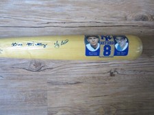 Bill Dickey & Yogi Berra Autograph Cooperstown Bat 202 New York Yankees PSA/DNA 