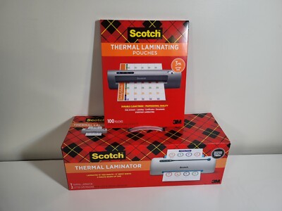 brand new Scotch pro laminator TL906 with lamination pouches unopened box