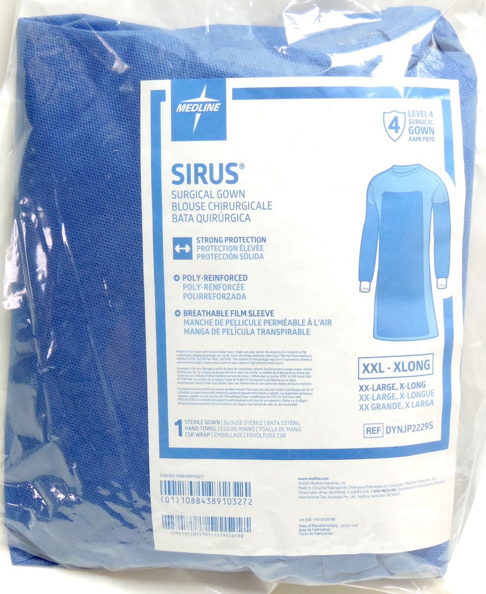 Medline Surgical Gowns Level 4