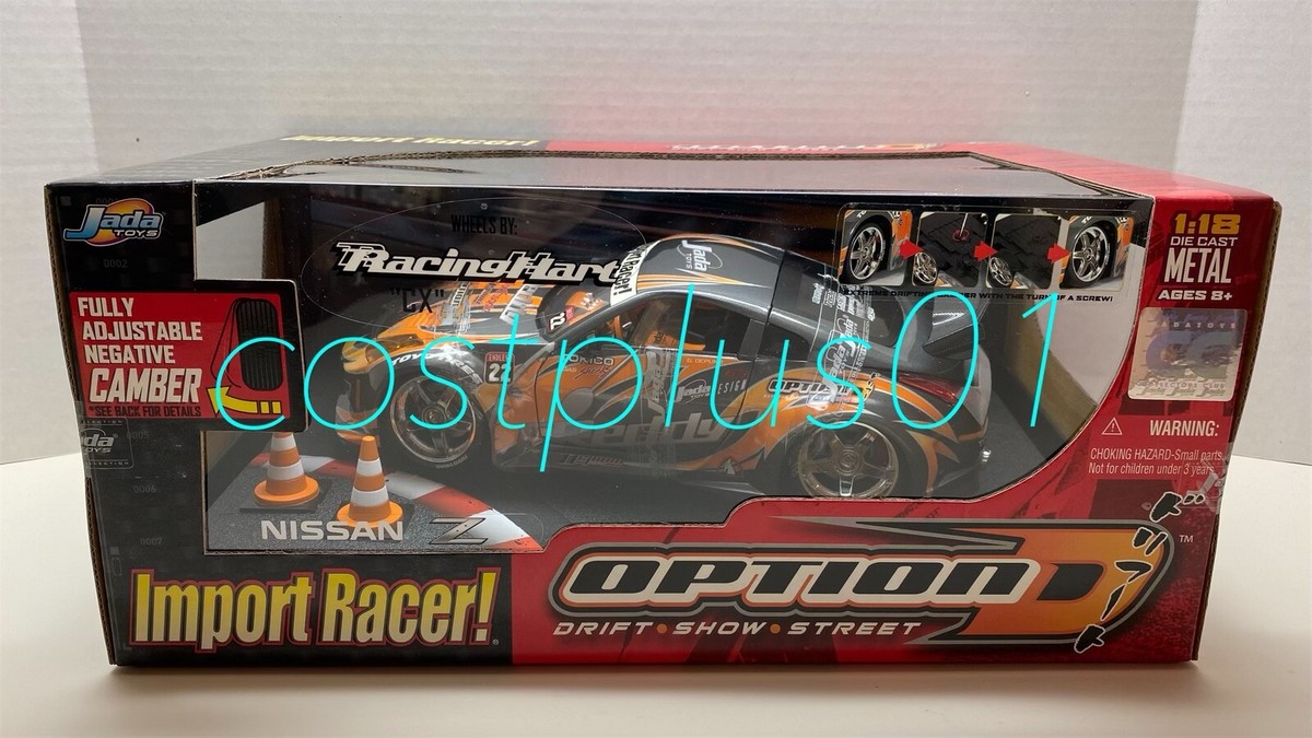 JADA IMPORT RACER NISSAN Z 1:18 ORANGE GREY | eBay