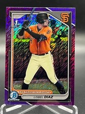 2024 Bowman Chrome LISBEL DIAZ PURPLE SHIMMER REFRACTOR /250 #BCP-194