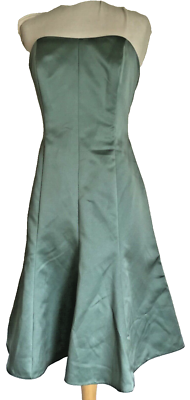 Sage Green Strapless Bridesmaids Dress, Satin Tea Length 8 c83259c Davids Bridal | eBay Sage Green Strapless Bridesmaids Dress, Satin Tea Length 8 c83259c Davids Bridal | eBay