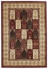 <!--F#f_0-->Traditional Floor Rug Carpet Mat Soft Plush Pile Panel Design Burgundy withIvory<!--F/-->